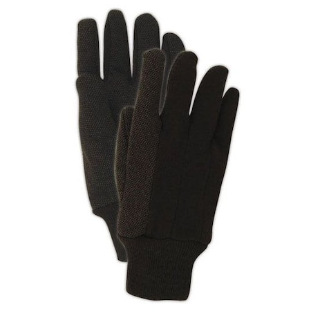Magid Textile Gloves, Brown, 12 PK T92P